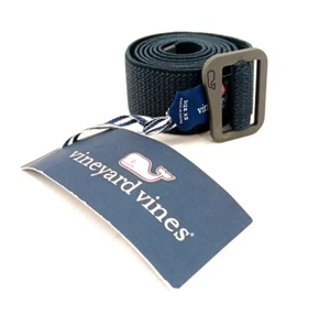 Vineyard Vines Belt Mens XS Black Nocturne Patterned Stretch on-the-Go D-Ring - Picture 1 of 4
