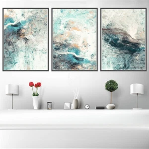 Abstract Oil Painting Canvas Poster Picture Bedroom Art Wall Home Decor - Picture 1 of 12