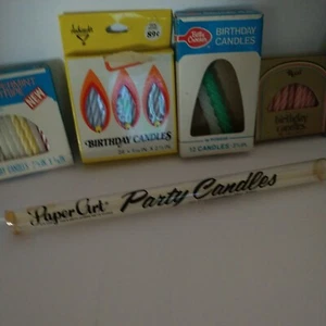 100 + Vtg BIRTHDAY CANDLES Betty Crocker Ambassador Reed Cake Mate A-46 - Picture 1 of 7