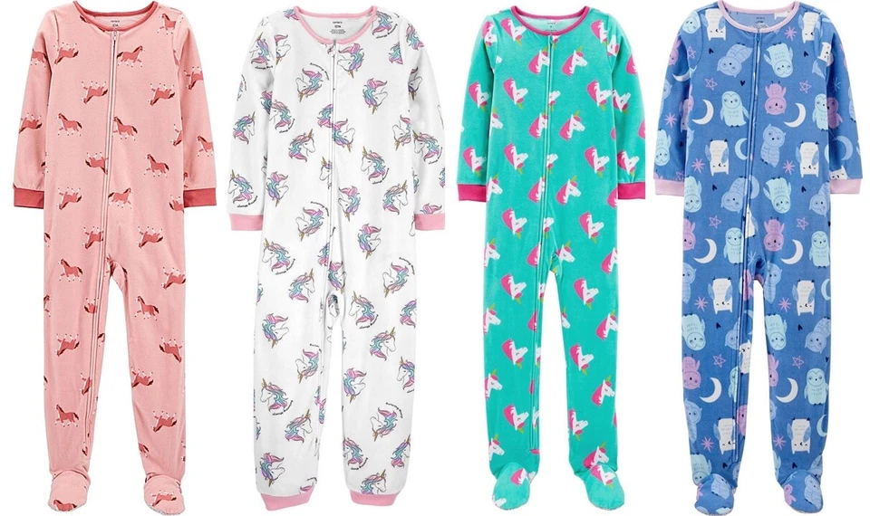 Pijama One Piece Niñas Talla 6 8 10 12 14 Manta Dormir Carters Cremallera S M L XL Foto 1 de 1