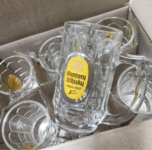 6er Set Glas Mags Suntory KAKU Whisky Soda Becher Glas 375ml Longdrinkbecher SAKE - Bild 1 von 3