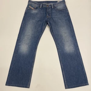Jeans Diesel homme W34 L30 bleu larkee régulier droit coton vieilli denim - Photo 1/11