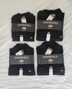Dickies Mens Short Sleeve Coveralls Black New w/Tags - Picture 1 of 9