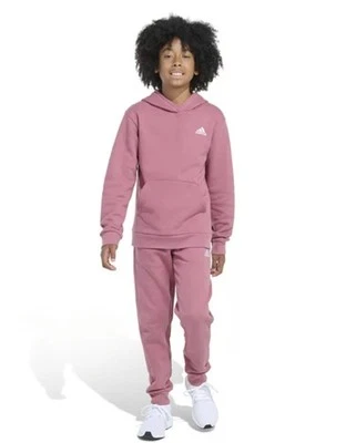 Conjunto de sudadera con capucha y pantalón jogger ADIDAS para niños con logotipo mínimo polar talla XLarge Foto 1 de 4
