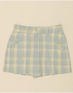 DOCKERS Womens Favorite Fit Casual Shorts US 8 Medium W30 Blue Check BA18 - Picture 1 of 3