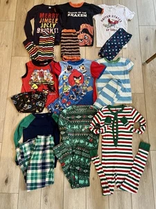 Big Kids Boys Size 10 PJs Pajamas Lot of 9 - Picture 1 of 5