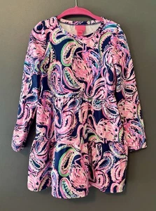 Lilly Pulitzer Girl Medium 6/7 Flock To The Top MINI ARLETTE DRESS Swing Tiered - Picture 1 of 2