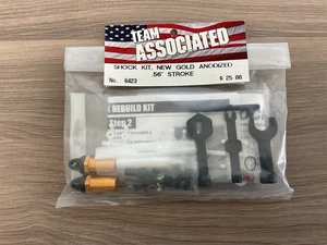 Team Associated No 6423 RC10 Shock Kit NEW Gold Anodized .56 Stroke Rare vintage - Picture 1 of 2