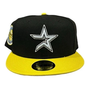 New Era Houston Astros 59FIFTY eng anliegende Mütze schwarz 45 Jahre Jubiläum Größe 7 3/4 - Bild 1 von 8