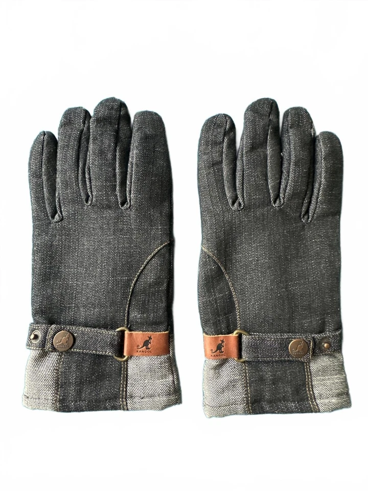 Мужские прочные джинсовые перчатки Kangol с регулируемым ремешком - Изображение 1 из 4
