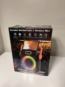 Karaoke Machine With 2 Wireless Microphone - Picture 1 of 4