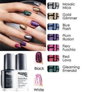 Avon~Mosaic Effects~(Black)~Top Coat~New Unused in Box - Picture 1 of 4
