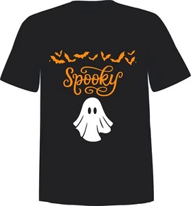 "Spooky" T-Shirt Halloween Saison Urlaub Grusel Oktober Festlich - Bild 1 von 1