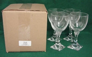 Peill DOMINO Water Goblets SET OF FOUR More Items Available MINT IN BOX - Picture 1 of 5