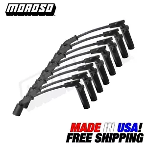 LS SPARK PLUG IGNITION WIRE MOROSO 9.75" CHEVY GMC CADILLAC 4.8L 5.3L 6.0L 6.2L - Picture 1 of 5