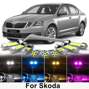 LED Interior Lights Bulbs For Skoda Fabia Karoq Kodiaq Rapid Octavia Superb TOOL - Picture 1 of 15
