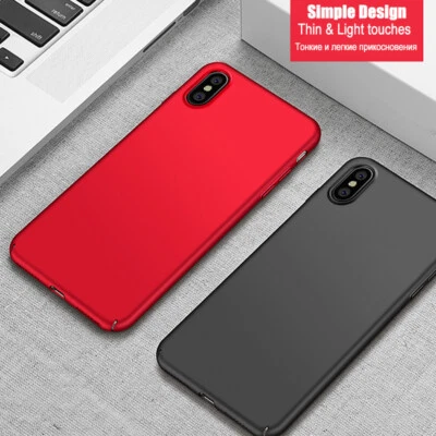 Funda blanda de gel de silicona negra roja para iPhone 17 16 15 14 13 12 11 7 SE Foto 1 de 4