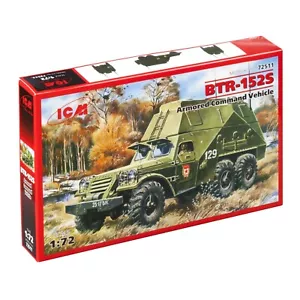 ICM 72511 Scale Modellbausatz 1:72 BTR152S Armored Command Vehicle Plastikbausatz Modell - Bild 1 von 8