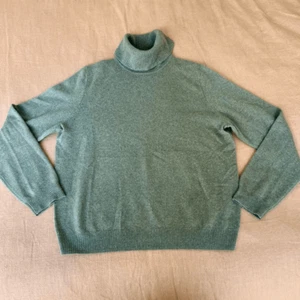 Marina Luna Womens military green Turtle Neck 100% Luxury Cashmere Sweater Size - Picture 1 of 6