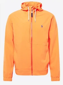 Polo Ralph Lauren packable orange hooded jacket Small nwt - Picture 1 of 5