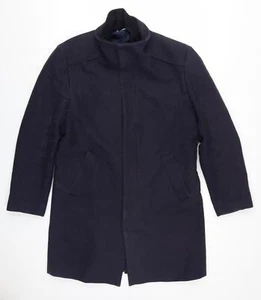 Zara Men’s Black Mid-Length Coat L - Picture 1 of 12