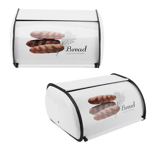 Bread Box Small Shaped Pull Out Flip Lid Multifunctional Storage Iron HG AC SP - Picture 1 of 23
