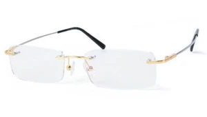 Anteojos flexibles Beison Memory titanio sin montura para mujer y hombre marco rxable transparente - Imagen 1 de 43