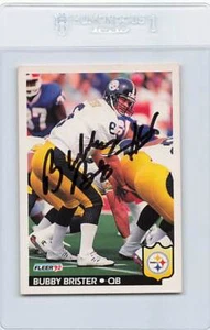 1992 Fleer #341 Bubby Brister Steelers Signed Auto *K8275 - Picture 1 of 2