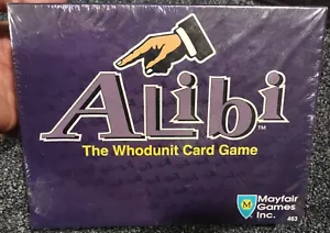Alibi: The Whodunit Card Game, Mayfair Games #463 (1993) NUOVO/SIGILLATO - Foto 1 di 3