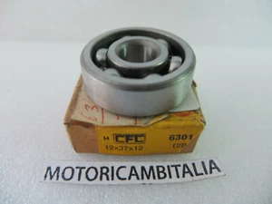 Cfc 6301 CUSCINETTO SFERE MOTORE RUOTA BALL BEARING aperto 12x37x12 12 37 12  - Foto 1 di 3