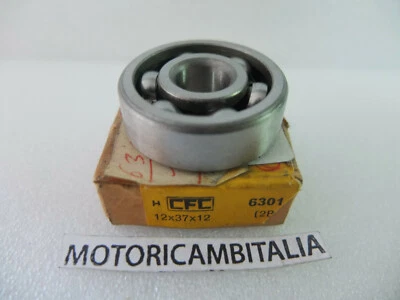 Cfc 6301 CUSCINETTO SFERE MOTORE RUOTA BALL BEARING aperto 12x37x12 12 37 12  - Immagine 1 di 3