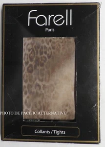 Strumpfhose BRAUN Katze - Größe 1 - 80 D - FARELL Damen Leopard NEU #C18 - Bild 1 von 3