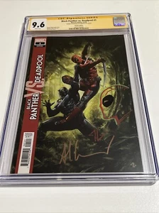 BLACK PANTHER VS DEADPOOL 1 CGC 9.6 Signed ADI GRANOV 1:50 Variant - Picture 1 of 2