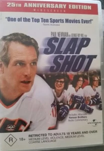 Slap Shot 1 -PAUL NEWMAN GENUINE REGION 4 DVD ICE HOCKEY AS NEW 25th ANNIVERSARY - Picture 1 of 3