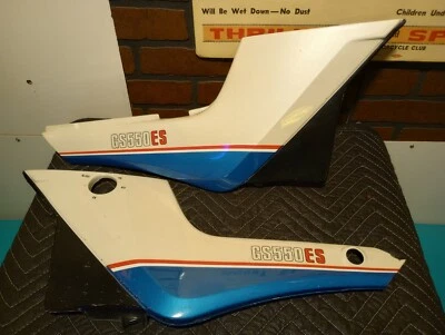  Suzuki GS550ES Side Cover Pair    Suzuki GS550ES Right & Left Side Cover - Image 1 of 4