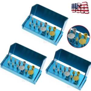 3X AZDENT Dental High Gloss Zirconia Polishing RA3112 Kit Polishers for Crown - Picture 1 of 5