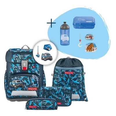 Step by Step Schulranzen Set Schultasche CLOUD Police Truck Diego 8-tlg Jungen - Bild 1 von 4