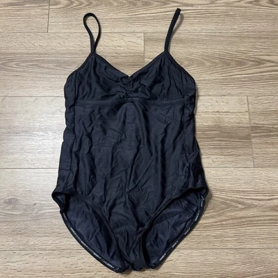 Speedo Women's Black Lightly Striped One Piece Swimsuit Size Large (A32) - Image 1 of 4