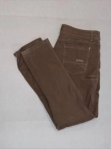 Pantalones de Jean Kuhl Kanvus para Hombres 38x34* Marrón Elastizados 5 Bolsillos Senderismo Aire Libre Informales - Imagen 1 de 8