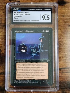 MTG ⭐All Hallow's Eve ITALIAN ⭐Legends Mint+ ⭐Graded CGC 9.5 ⭐Rare Magic Vigilia - Picture 1 of 9