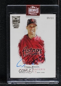 2023 Topps Archives Signature Series /31 Craig Biggio Buyback Auto HOF - Picture 1 of 3