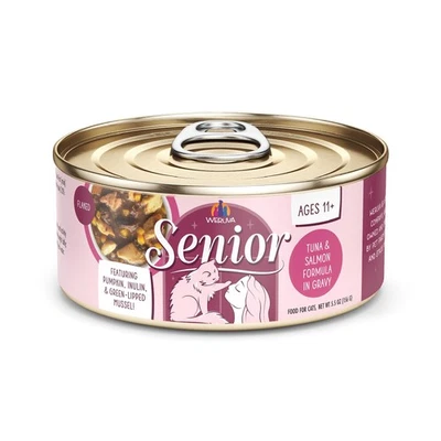 Weruva Senior Cat Food Tuna Salmon Gravy 5.5oz Can Pack of 8 - Image 1 of 4