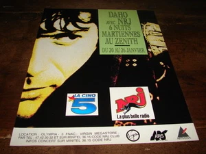 ETIENNE DAHO - PUBLICITE 6 NUITS MARTIENNES !!!!!!!!!! - Imagen 1 de 1