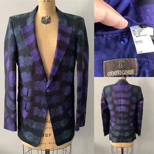 Roberto Cavalli Men's Spring 2013 Silk Blazer US Size 38 Pristine Condition - Picture 1 of 13