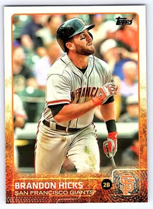 2015 Topps Series 1 Base # 273 Brandon Hicks - San Francisco Giants - Picture 1 of 2