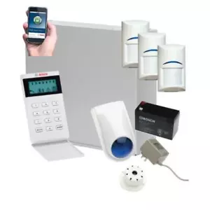 Bosch Solution 3000 Alarm System with 3 x Gen 2 Quad Detectors+ Icon Code pad+ I - Picture 1 of 11