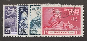 1949 Bahamas Sc# 150-53 Universal Postal Union - UPU 75th Anniv. Used Cv$9.30 - Picture 1 of 1