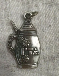 PTA National Convention 1979 Milwaukee Silver Stein Charm Vintage - Picture 1 of 3