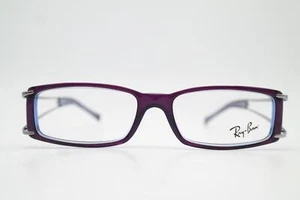 Glasses Ray Ban RB 5091 Purple Blue Silver Rectangular Frames Eyeglasses New - Picture 1 of 6