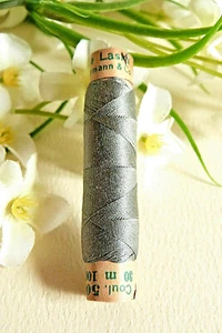 1347B / Superb Coil Wire Silk Gutermann Laska " Grey Medium " N° 500 - Picture 1 of 2